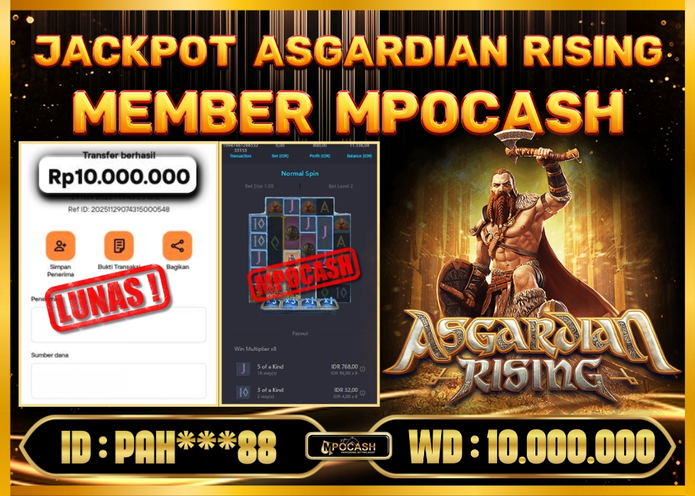 MPOCASH JACKPOT ASGARDIAN RISING